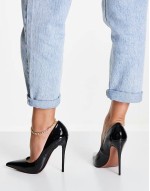 Passion stiletto court shoes in black