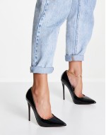 Passion stiletto court shoes in black