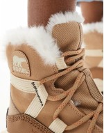 ONA RMX Glacy Plus WP waterproof fleece lined suede snow boots in canoe and sea salt