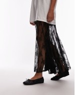 Claire leather ruched ballet flats in black