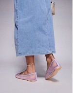 Twiggie ballet flat in mesh lilac
