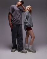 unisex classic clogs in elephant grey