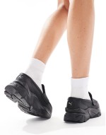 chunky loafers in black