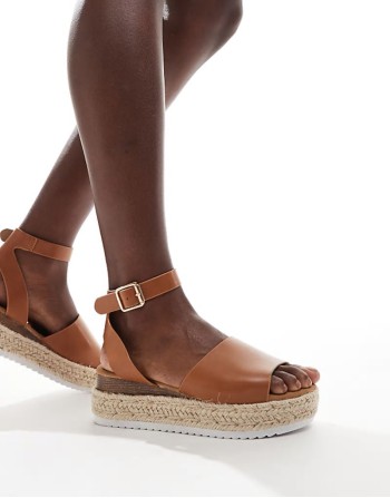 flatform espadrilles in tan