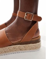 flatform espadrilles in tan